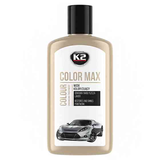 Полироль для кузова K2 Color Max восковой белый 250мл Львов