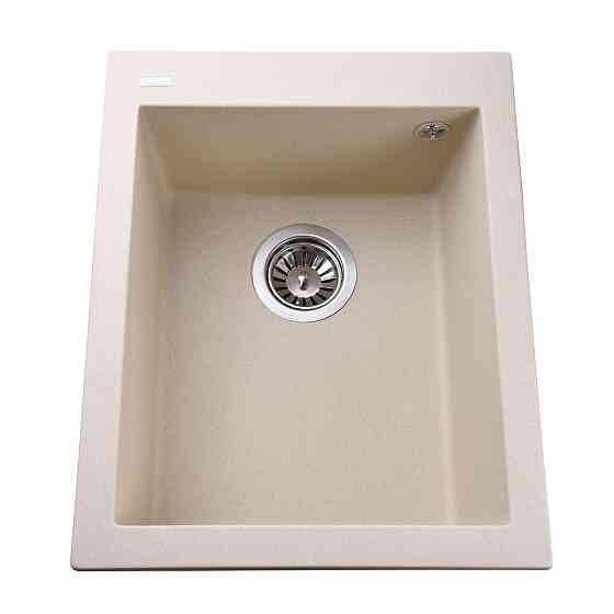 Гранітна мийка Globus Lux LAMA слонова кiстка 410х500мм (000008702) Київ