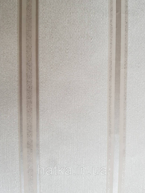 Шпалери вінілові на флізелін метрові Marburg Kingdom 31525 смуги білі бежеві сріблясті Київ - фото 1