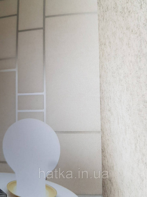 Обои виниловые на флизелине Marburg 31758 Imagine под венецианскую штукатурку бежевые с серебром Киев - изображение 2