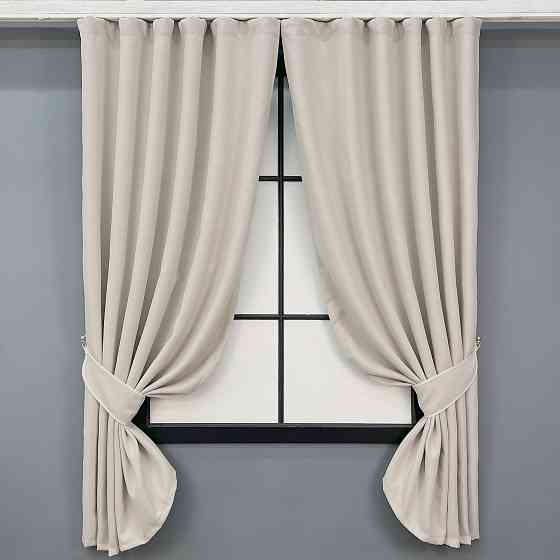Комплект коротких штор VR-Textil Блекаут двухсторонний Scandi № 1902ш Таш 130х170 см 2 шт (35-0447) Киев
