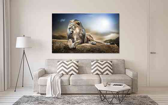 Картина холст в гостиную / спальню  Лев    MLP_154 40x80 см Киев