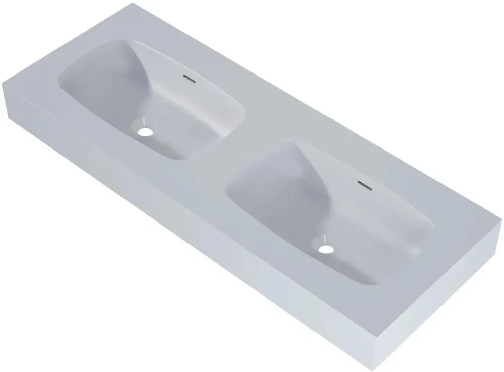 Раковина  Elita Dimple Duo 120Cm Marmur Stone Matt 168885 Киев - изображение 1