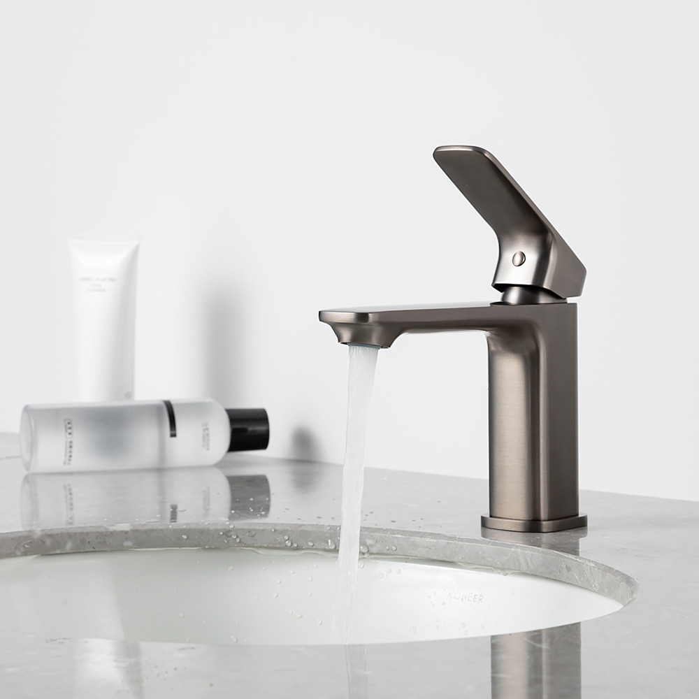 Смеситель для умывальника GAPPO G1028-9, графит Киев - изображение 2