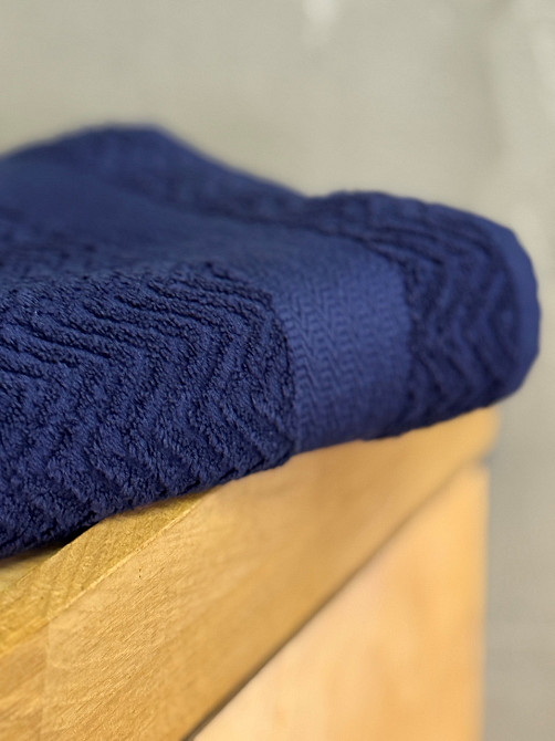 Ecotton Рушник Ecotton 70х130 см махровий темно-синього кольору Dark Blue Коломыя - изображение 3