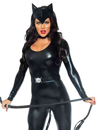 Костюм кошечки Leg Avenue Feline Femme Fatale, M, 3 предмета, черный Sex Aura Киев