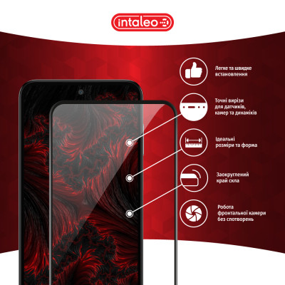 Стекло защитное Intaleo Full Glue Samsung M35 Black (1283126593864) Винница - изображение 3