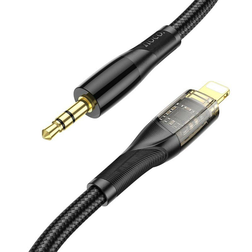Аудио кабель HOCO UPA25 Transparent Discovery Edition цифровой Lightning AUX, цвет черный 6931474791153 Одесса - изображение 2