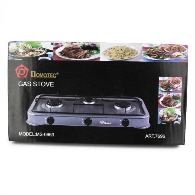 Газова плита Domotec MS 6603 3 конфорки SW-98 Львів - фото 2