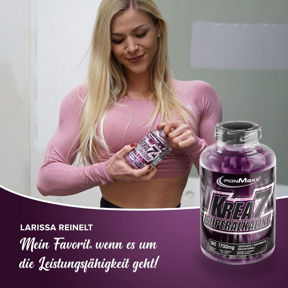 Креатин Ironmaxx Krea7 Superalkaline 2130 мг 90 таблеток Луцьк - фото 3