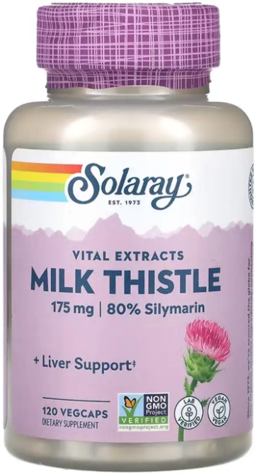 Расторопша Solaray Milk Thistle Seed Extract 175mg 120 вег капс Киев - изображение 1