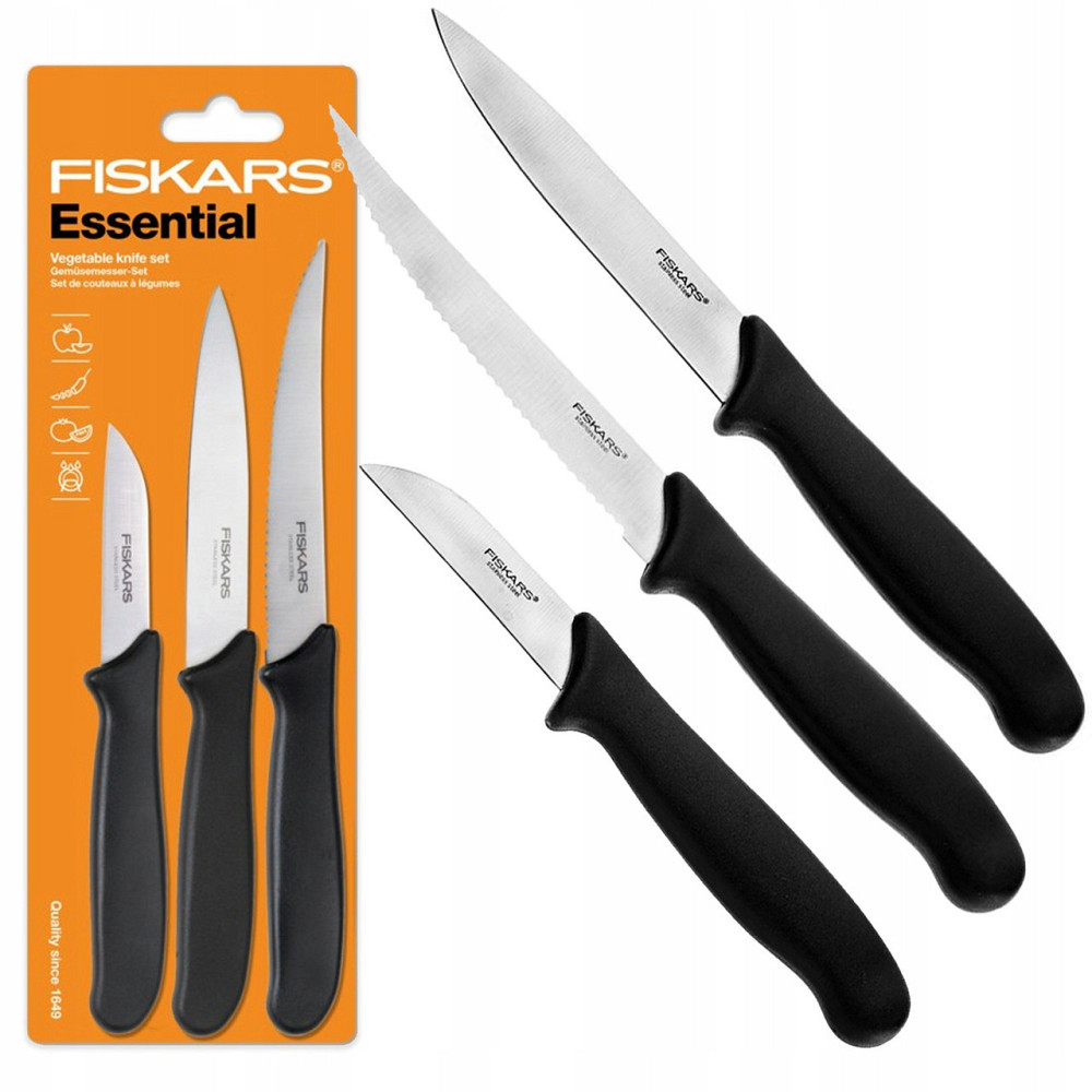Набор Кухонных Ножей для чистки 3 предмета Fiskars 