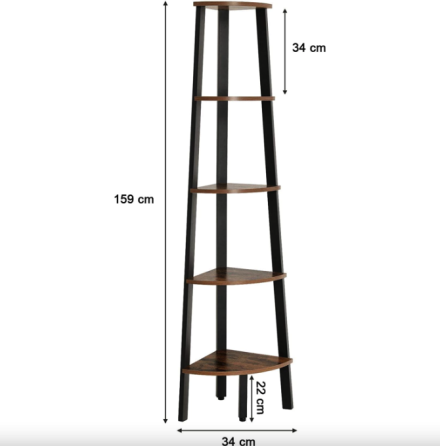 Етажерка Leobert Wooden New кутова в стилі Loft Київ