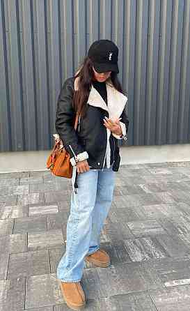 Дубленка женская Черный M Харьков