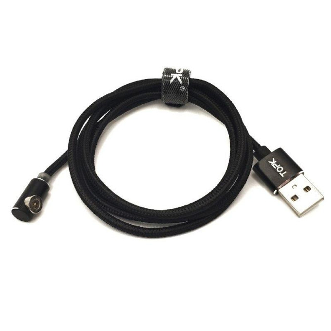 Магнитный Lightning кабель TOPK AM51 Black Киев - изображение 3