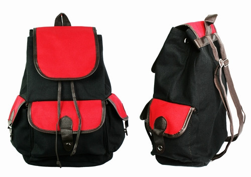 Рюкзак городской черно-красный Киев - изображение 1