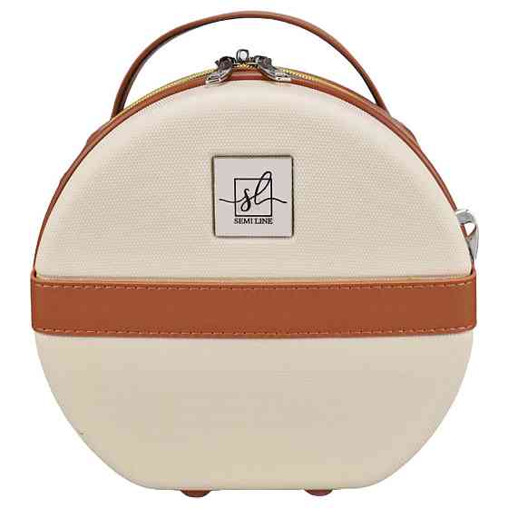 Бьюті-кейс Semi Line 5L Ecru/Brown (T5670-1) Київ
