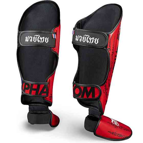 Захист гомілки та стопи Phantom Muay Thai Red L/XL Кам'янське