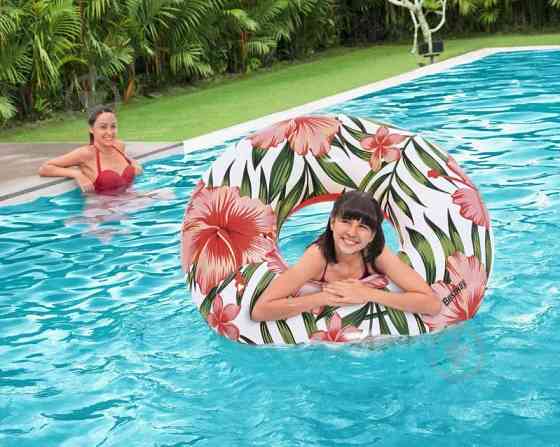 Коло надувная для плавания Bestway 36237 розовая, 119 см Киев