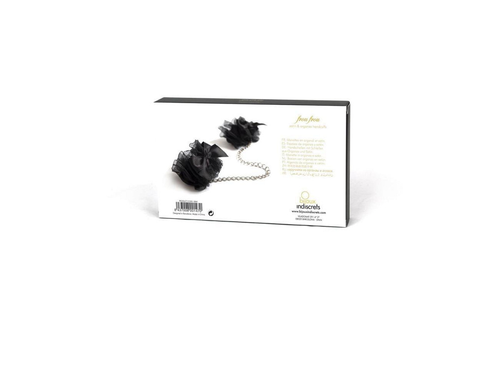 Наручники Bijoux Indiscrets - Frou Frou Organza handcuffs, атлас і органза, подарункова упаковка Sex Aura Київ - фото 3