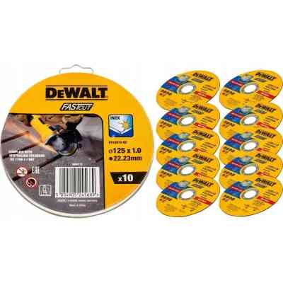 Круг відрізний DeWALT HIGH PERFOR, нержавіюча сталь/листовий метал,125x1.0x22,23 мм, 10 шт (DT43972) Вінниця