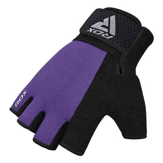 Рукавички для фітнесу RDX W1 Half Purple Plus S Каменское