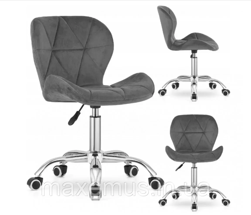 Офисное кресло операторское для персонала Bonro B 5 3 1 кресло на колесах для офиса компьютерное велюр серый Мостиска - изображение 14