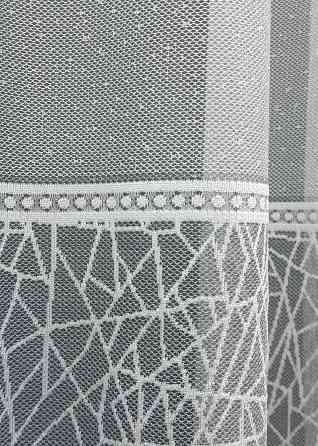 Тюль VR-Textil 1672т Жаккард Белый с серым 300х270 см (42-0686) Киев