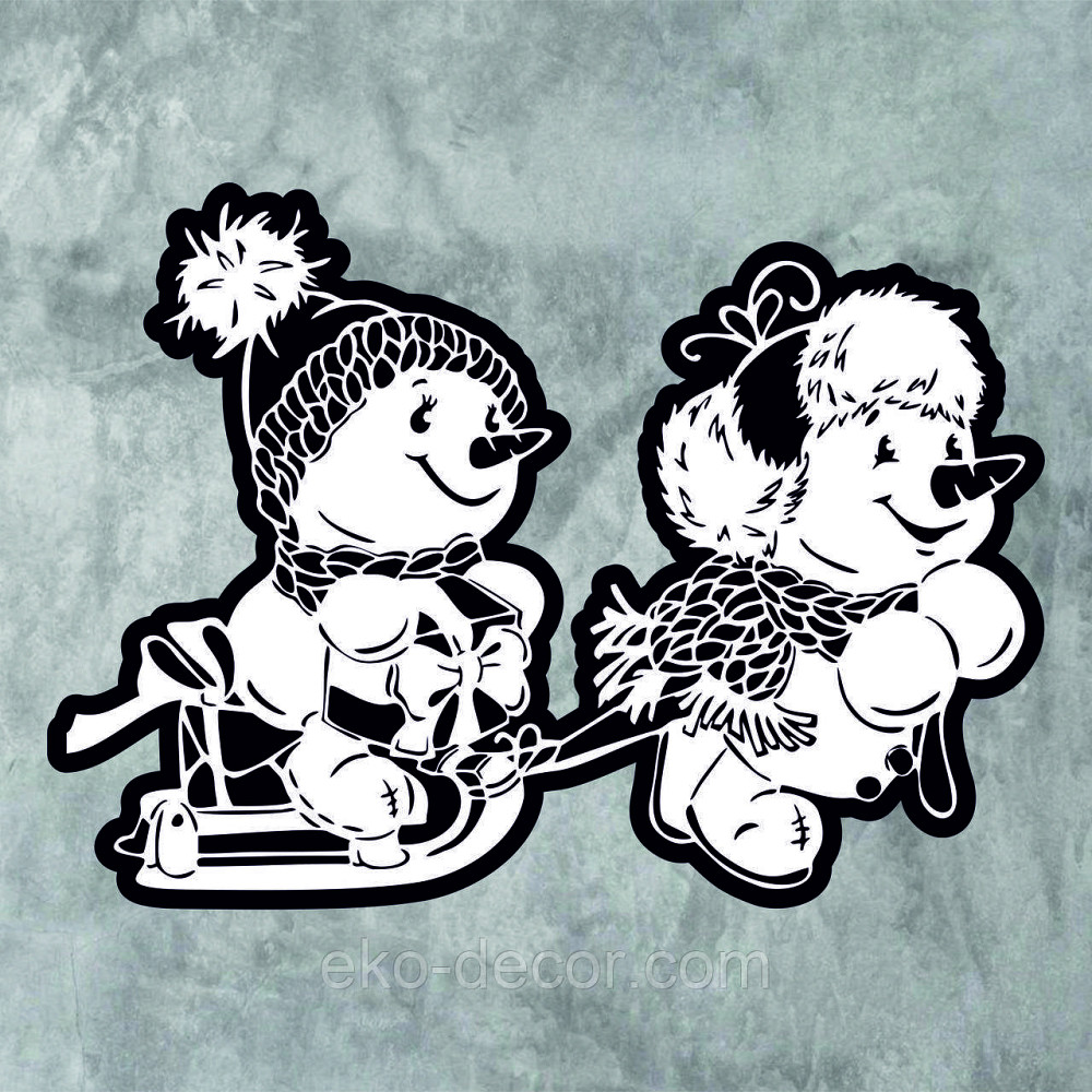 Декоративне настінне Панно «Сніговик», Декор на стену Київ - фото 7