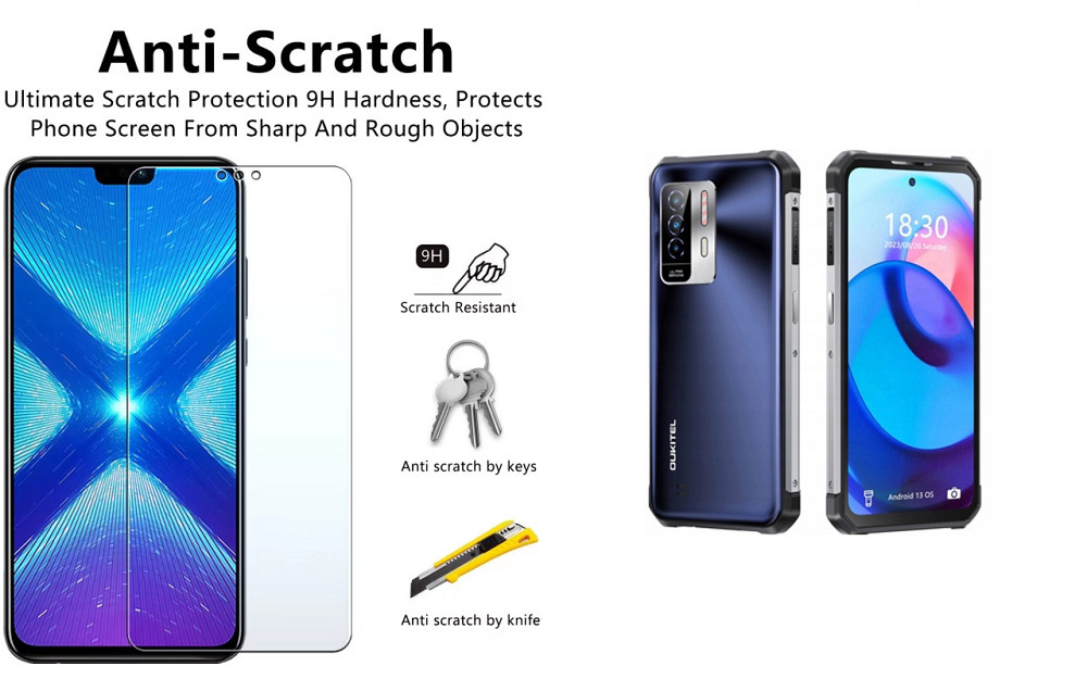Захисне скло NeoGlass для Oukitel WP27 – надпрозоре та стійке Київ - фото 1
