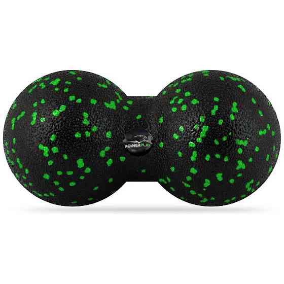 Набір для масажу та йоги PowerPlay PP_4095 EPP (Ролик 45*15 + 2 м'ячі) Green + резика 5.5 кг. Кам'янське