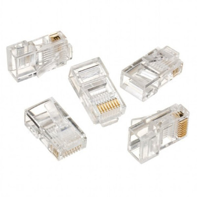 Коннектор RJ45 cat.5e UTP 8P8C * 10 (позолоч. конт.) Cablexpert (LC-8P8C-001/10) Винница - изображение 1