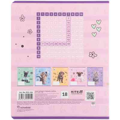 Зошит Kite Rachael Hale, 18 аркушів, клітинка (R25-236) Вінниця