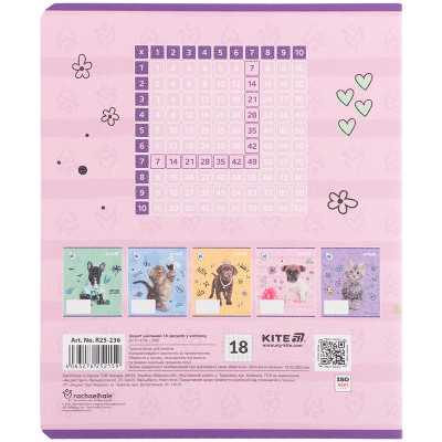 Зошит Kite Rachael Hale, 18 аркушів, клітинка (R25-236) Вінниця - фото 5