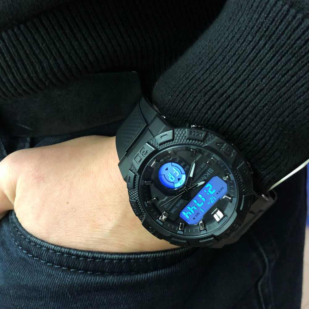 Якісні спортивні годинники SKMEI 1881BKWT, Кращі військові годинники Спеціальні для армії BO-24 Івано-Франківськ - фото 4