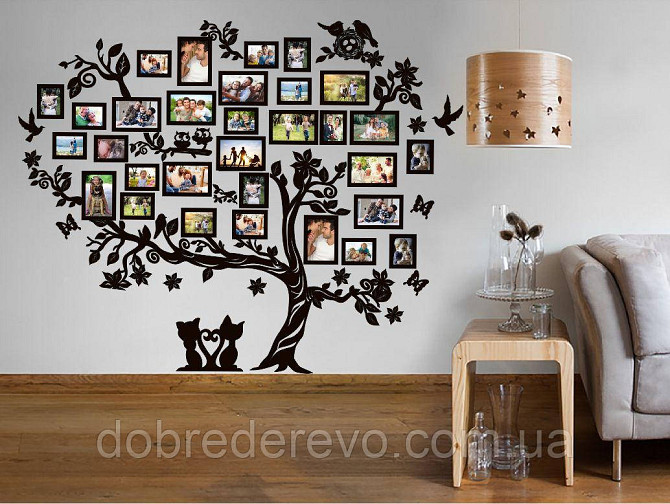 Родовое дерево Big Tree 2 на 30 фотографий / Родине дерево/ фоторамка / Родовое дерево/ композиция / коллаж Вижница - изображение 1