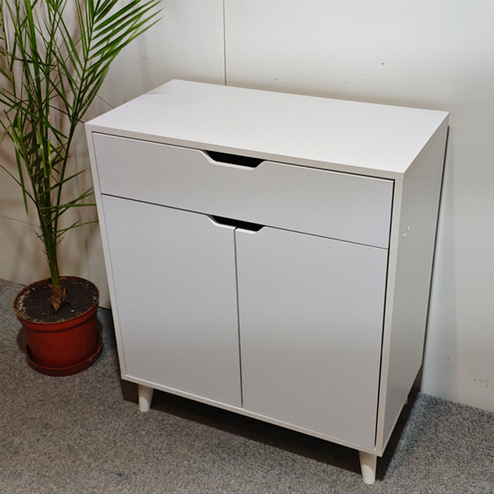 Комод в гостиную с черными ножками М-ЗОН Борн 750 Нимфеа Альба (белый) (MZN-031051) Львов - изображение 8