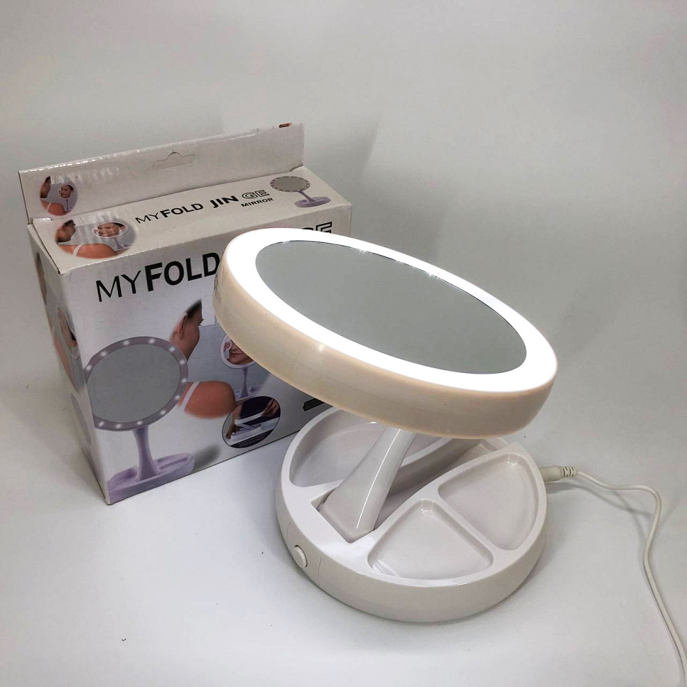 Дзеркало з підвіскою для макіяжу My Fold Away Mirror, Зеркало з підсвічуванням Дзеркало діодами SE-21 Львів - фото 5
