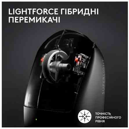 Миша Logitech Pro X Superlight 2 Lightspeed Black (910-006630) (6912724) Киев