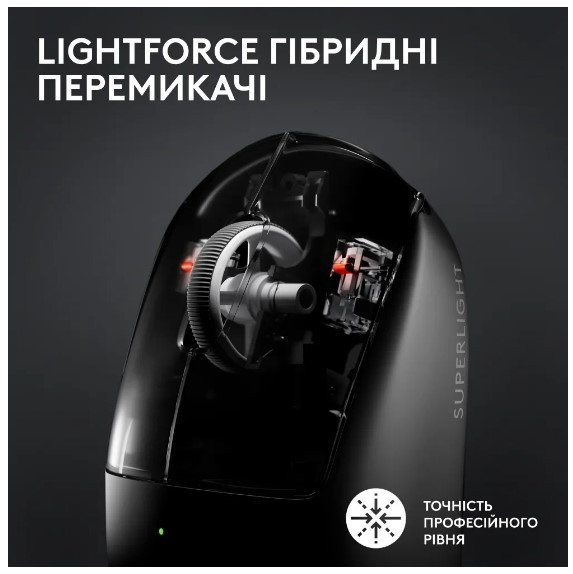 Миша Logitech Pro X Superlight 2 Lightspeed Black (910-006630) (6912724) Киев - изображение 2