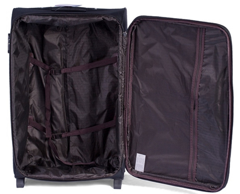 Валіза тканинна WINGS 6802 велика зелена 2 колеса Київ - фото 3