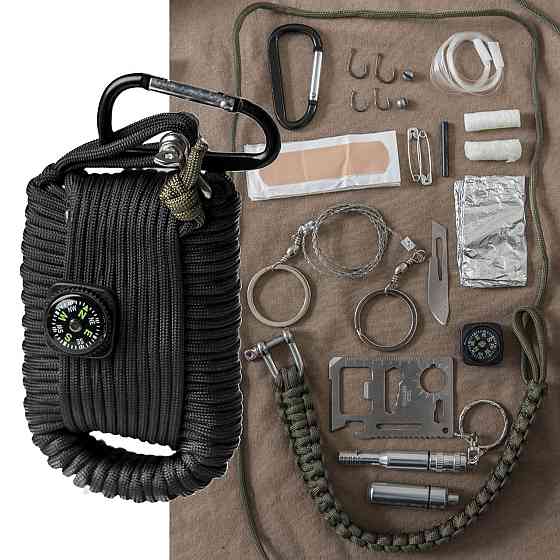 Туристический Комплект инструментов для туризма из 25 элементов Mil-Tec (16027702) Black Нововолынск