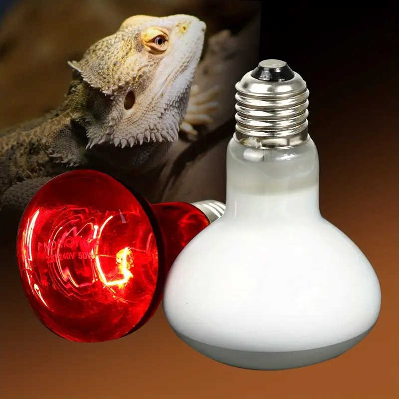 Інфрачервона лампа E27 50Вт для обігріву терраріумів Київ - фото 1