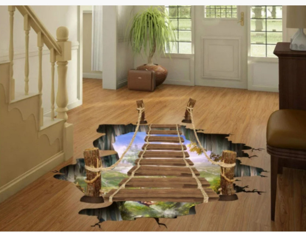 Декоративная наклейка Деревянный мост 3D Киев - изображение 7