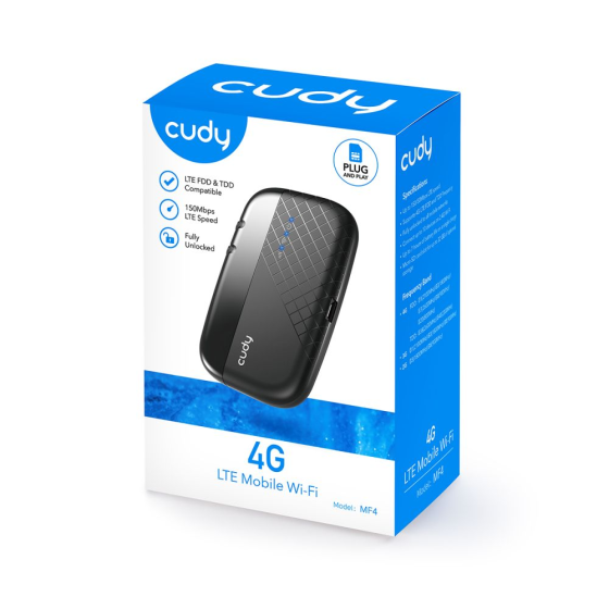 Маршрутизатор Cudy MF4 LTE WiFi 4G CAT4 з акумуляторною батареєю 2000 mAh Вінниця