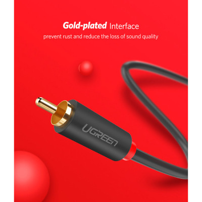 Кабель мультимедийный 2xRCA M to 2xRCA M 3.0m AV104 black Ugreen (10519) Винница - изображение 7