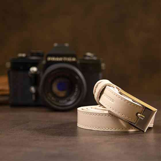 Тонкий кожаный ремень для женщин (GRANDE PELLE) Киев