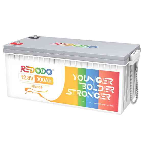 Акумуляторна батарея LiFePO4 Redodo 12.8V 300Ah , 3840Wh, BMS 200A, 522*240*218мм Київ