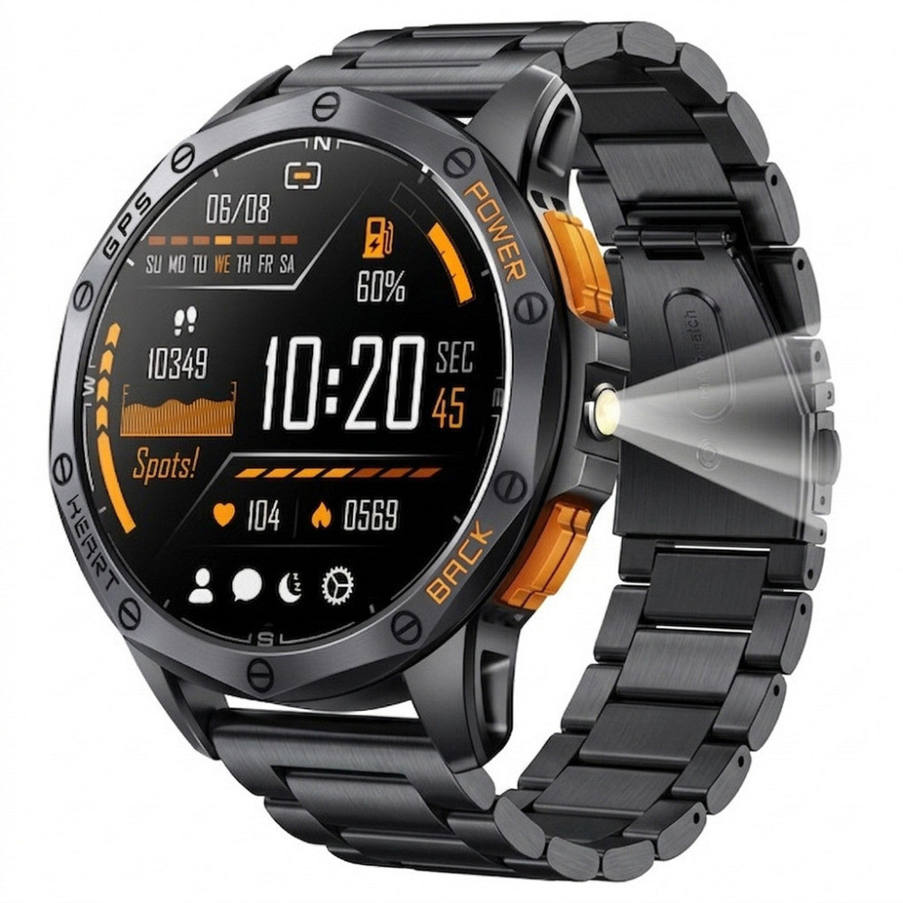 Умные смарт часы Smart GPS Max Steel Black (3 ремешка) Винница - изображение 1