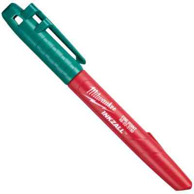 Маркер Milwaukee INKZALL для стройплощадки тонкий зеленый (4932492127) Винница